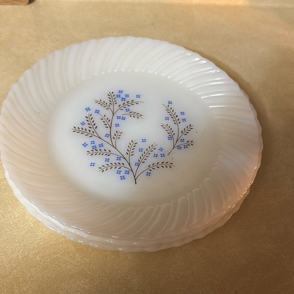 Termocisa milk glass 9 inch plates‎